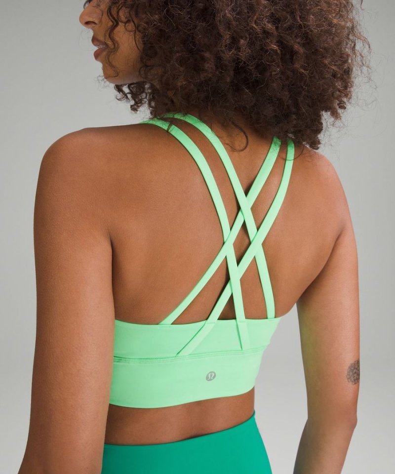 Lululemon Energy Longline Bra Medium Support, B–D Cups Sport BH Dam Turkos Sverige | FNEZPY149