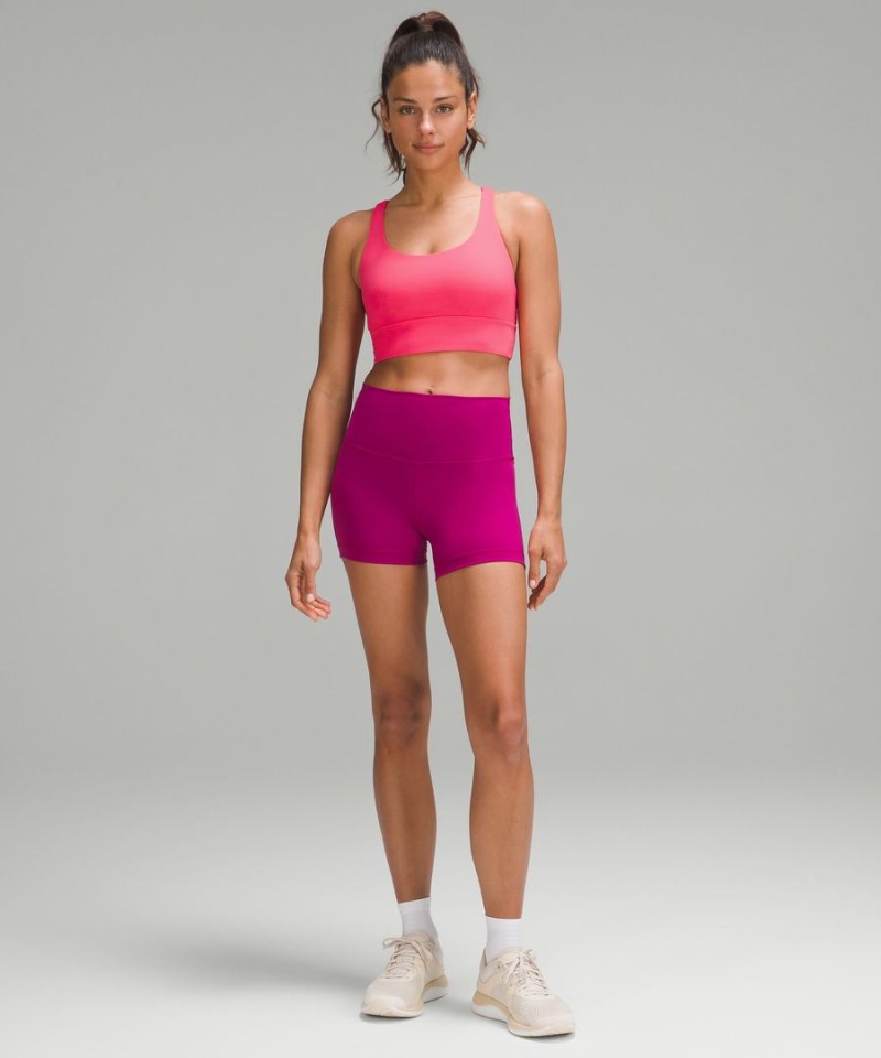 Lululemon Energy Longline Bra Medium Support, B–D Cups Sport BH Dam Röda Sverige | FTVQSK237