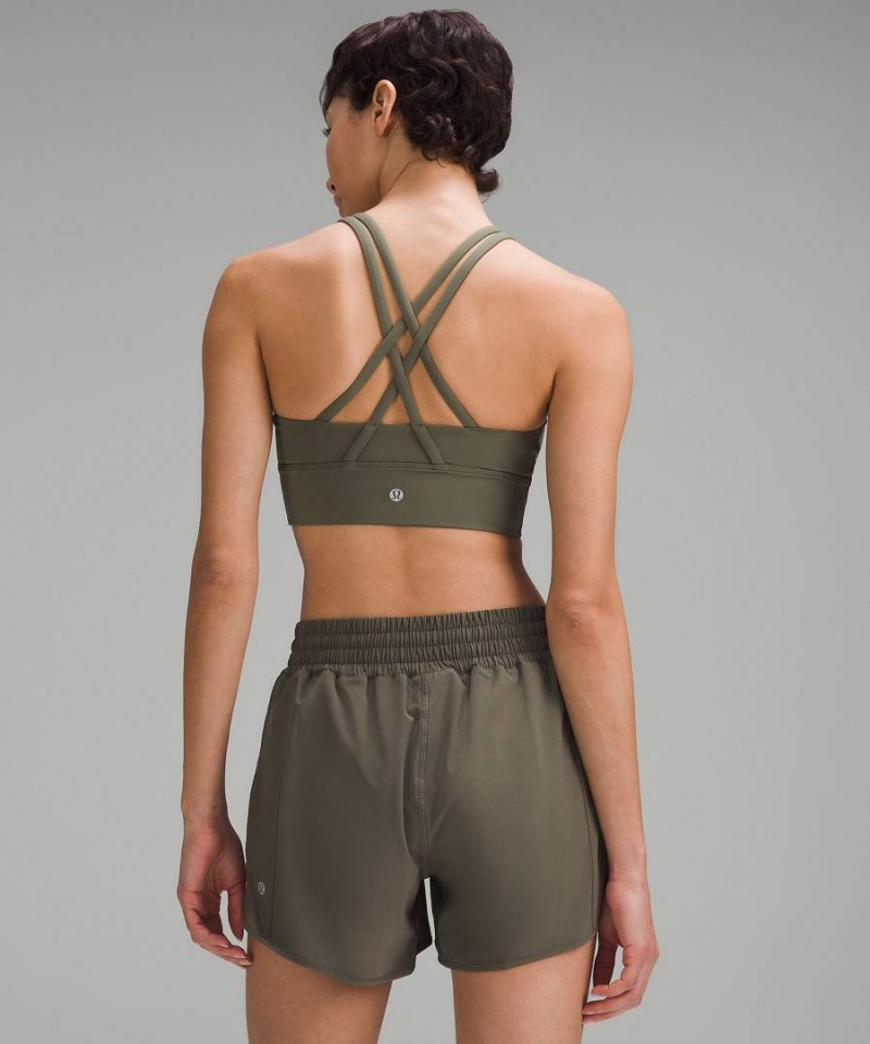 Lululemon Energy Longline Bra Medium Support, B–D Cups Sport BH Dam Mörkgröna Sverige | RYNCPV564