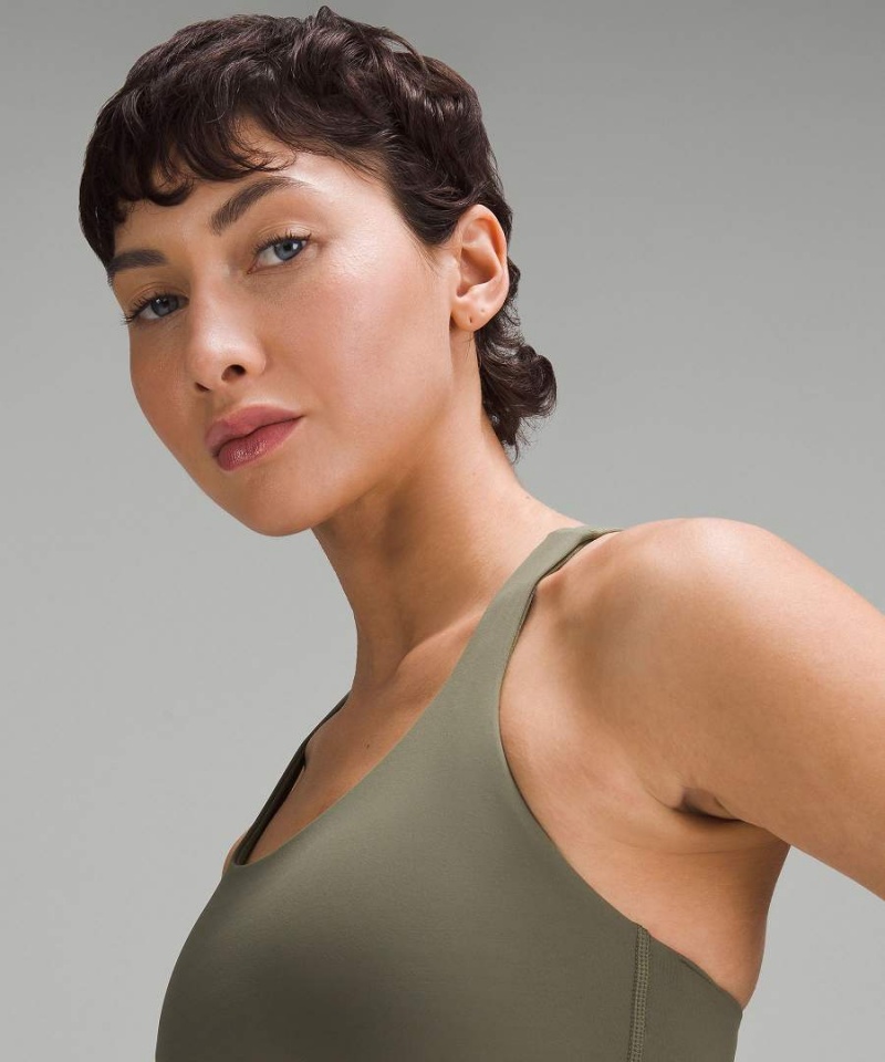 Lululemon Energy Longline Bra Medium Support, B–D Cups Sport BH Dam Mörkgröna Sverige | RYNCPV564