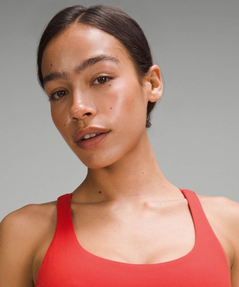 Lululemon Energy Longline Bra Medium Support, B–D Cups Sport BH Dam Röda Sverige | DIJYGC284