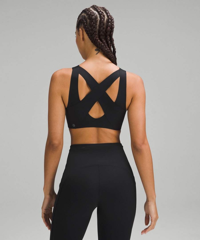Lululemon Enlite Front-Zip Bra High Support, A–DDD(E) Cups Sport BH Dam Svarta Sverige | JYBOPG734