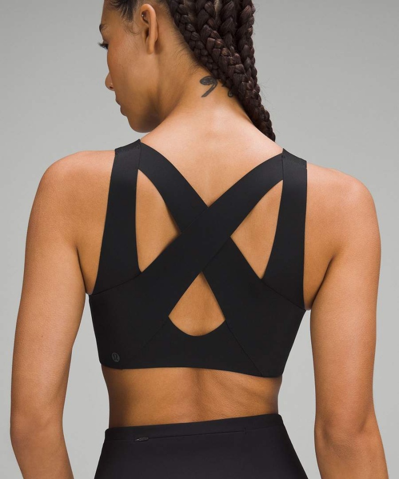 Lululemon Enlite Front-Zip Bra High Support, A–DDD(E) Cups Sport BH Dam Svarta Sverige | JYBOPG734