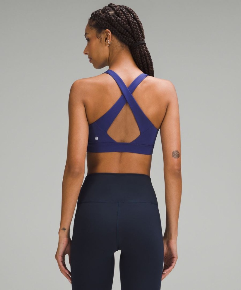 Lululemon Envital Bra Medium Support B/C Cup Sport BH Dam Blå Sverige | NOQHEC167