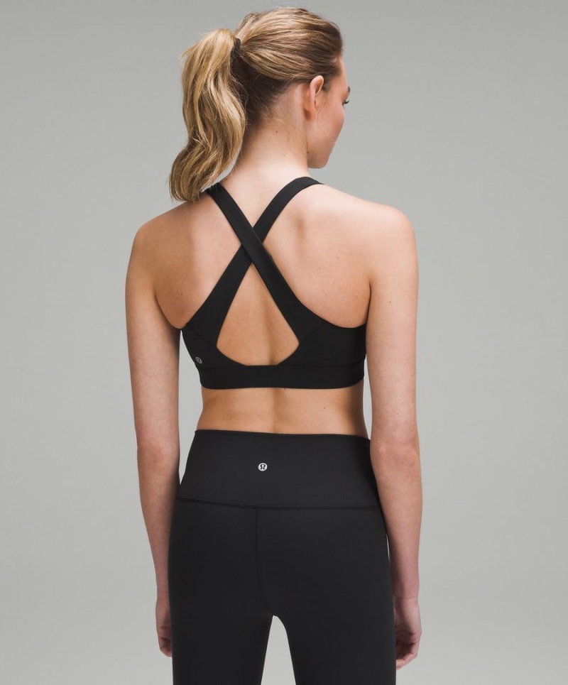 Lululemon Envital Bra Medium Support B/C Cup Sport BH Dam Svarta Sverige | BXUTJO016