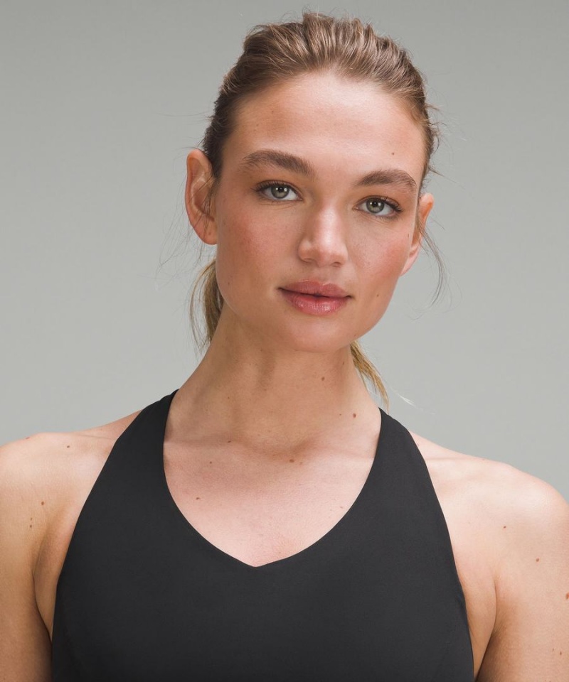 Lululemon Envital Bra Medium Support B/C Cup Sport BH Dam Svarta Sverige | BXUTJO016
