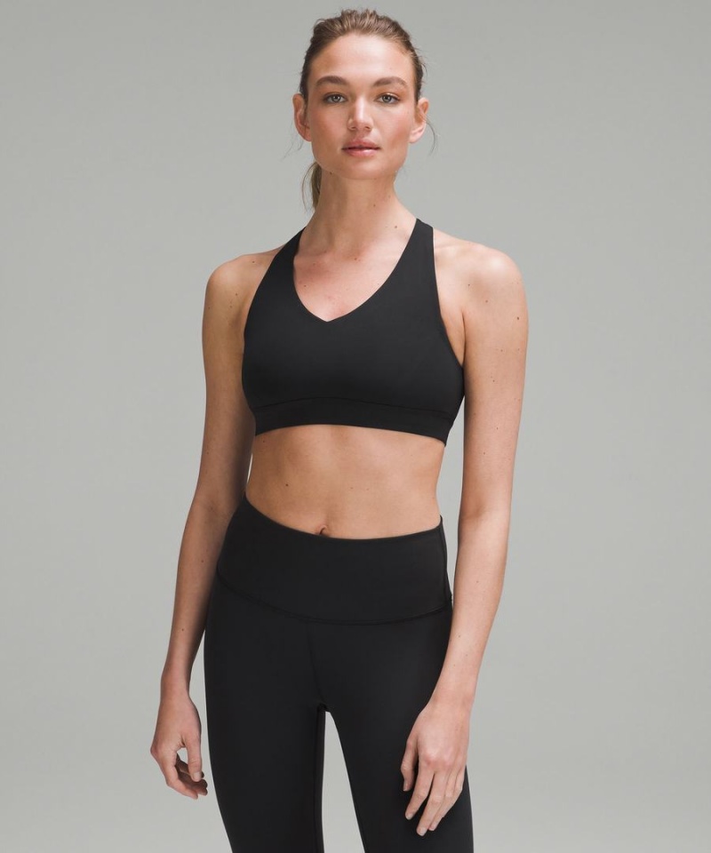 Lululemon Envital Bra Medium Support B/C Cup Sport BH Dam Svarta Sverige | BXUTJO016