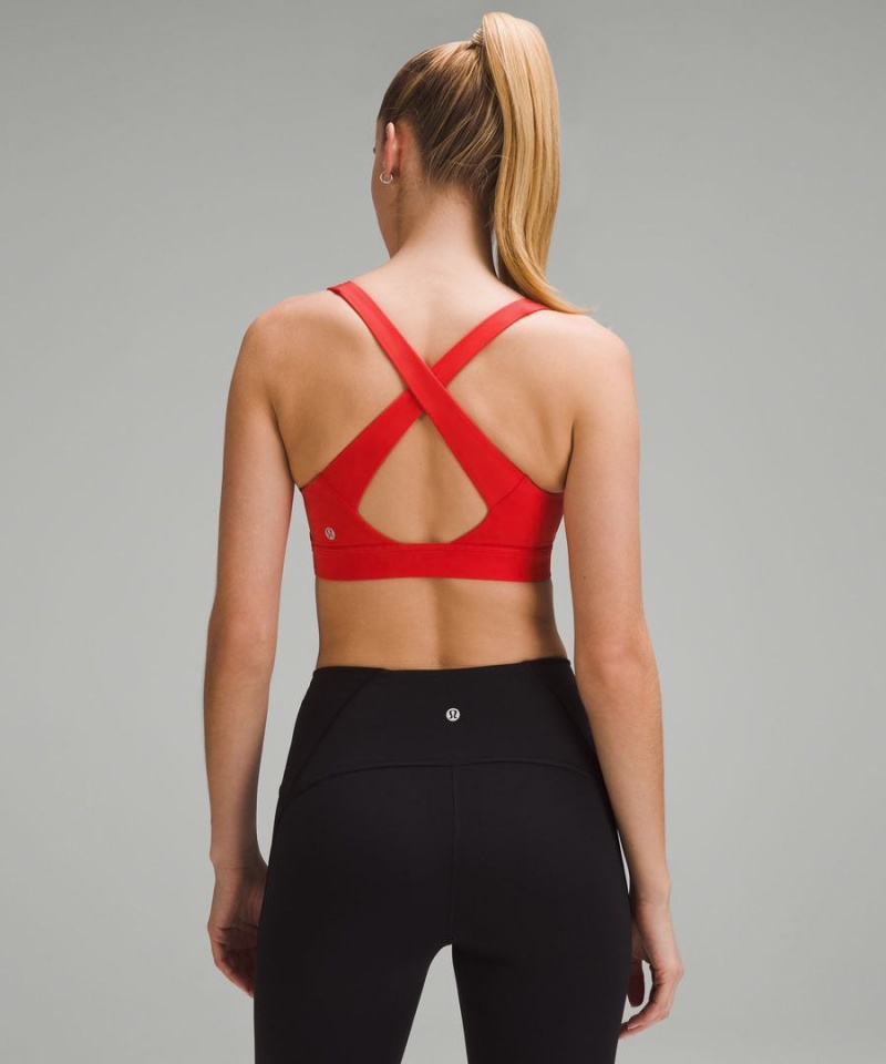 Lululemon Envital Bra Medium Support B/C Cup Sport BH Dam Röda Sverige | MGONPX617
