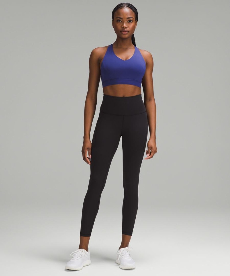 Lululemon Envital Bra Medium Support, D/DD Cup Sport BH Dam Blå Sverige | WLSBEK408