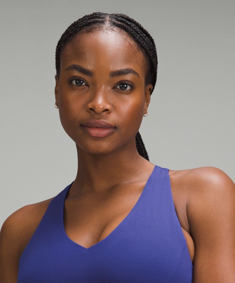 Lululemon Envital Bra Medium Support, D/DD Cup Sport BH Dam Blå Sverige | WLSBEK408