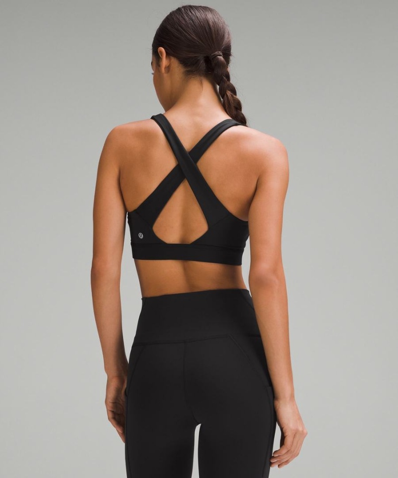 Lululemon Envital Bra Medium Support, D/DD Cup Sport BH Dam Svarta Sverige | FZOYPH347