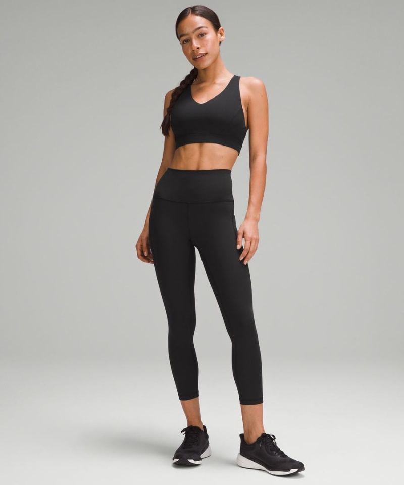 Lululemon Envital Bra Medium Support, D/DD Cup Sport BH Dam Svarta Sverige | FZOYPH347