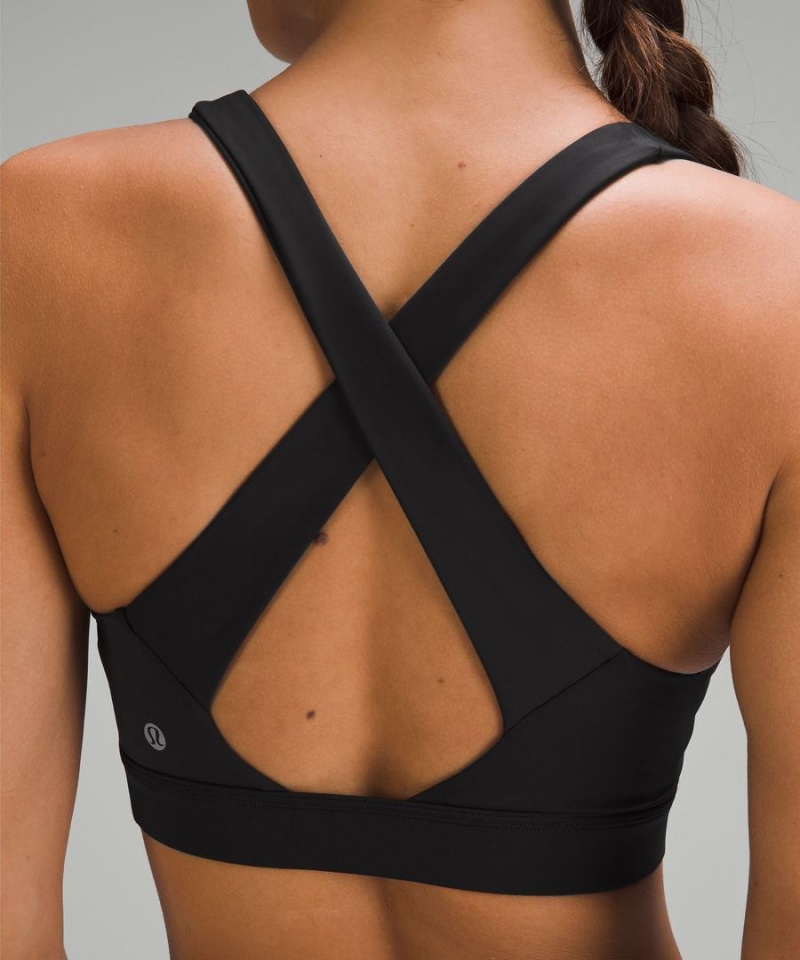 Lululemon Envital Bra Medium Support, D/DD Cup Sport BH Dam Svarta Sverige | FZOYPH347