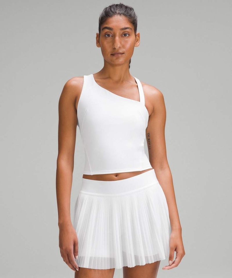 Lululemon Everlux Asymmetrical Tennis Linne Dam Vita Sverige | GBXVAF295