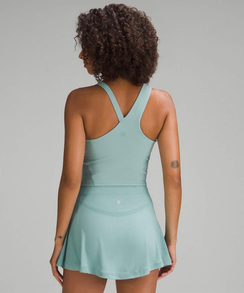 Lululemon Everlux Asymmetrical Tennis Linne Dam Turkos Sverige | KMHDBW085