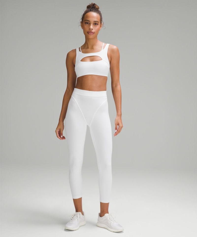 Lululemon Everlux Front Cut-Out Train Bra Light Support, B/C Cup Sport BH Dam Vita Sverige | MKSNXJ843