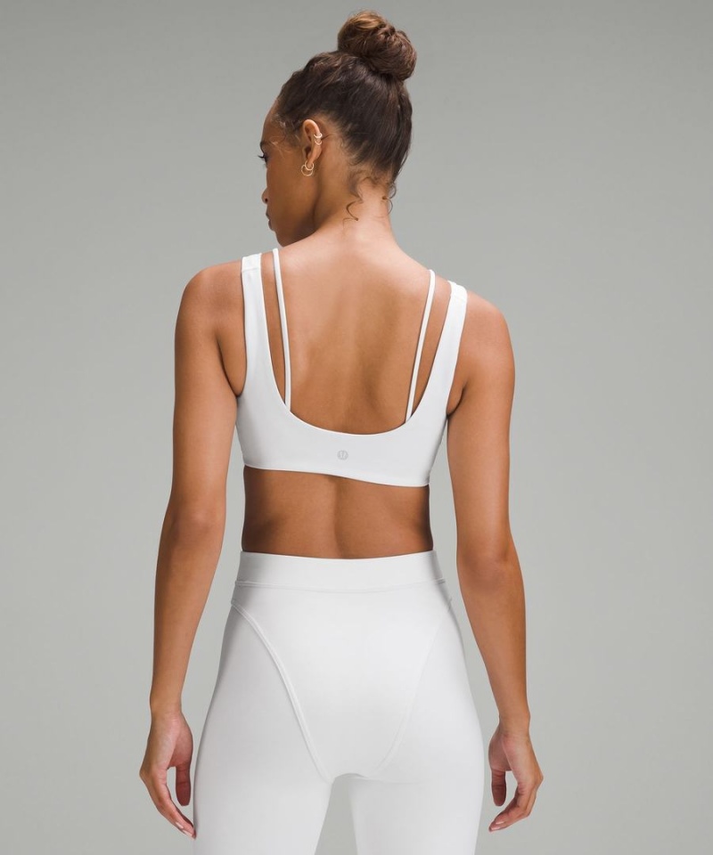 Lululemon Everlux Front Cut-Out Train Bra Light Support, B/C Cup Sport BH Dam Vita Sverige | MKSNXJ843