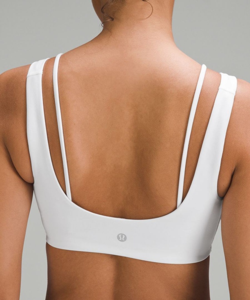 Lululemon Everlux Front Cut-Out Train Bra Light Support, B/C Cup Sport BH Dam Vita Sverige | MKSNXJ843