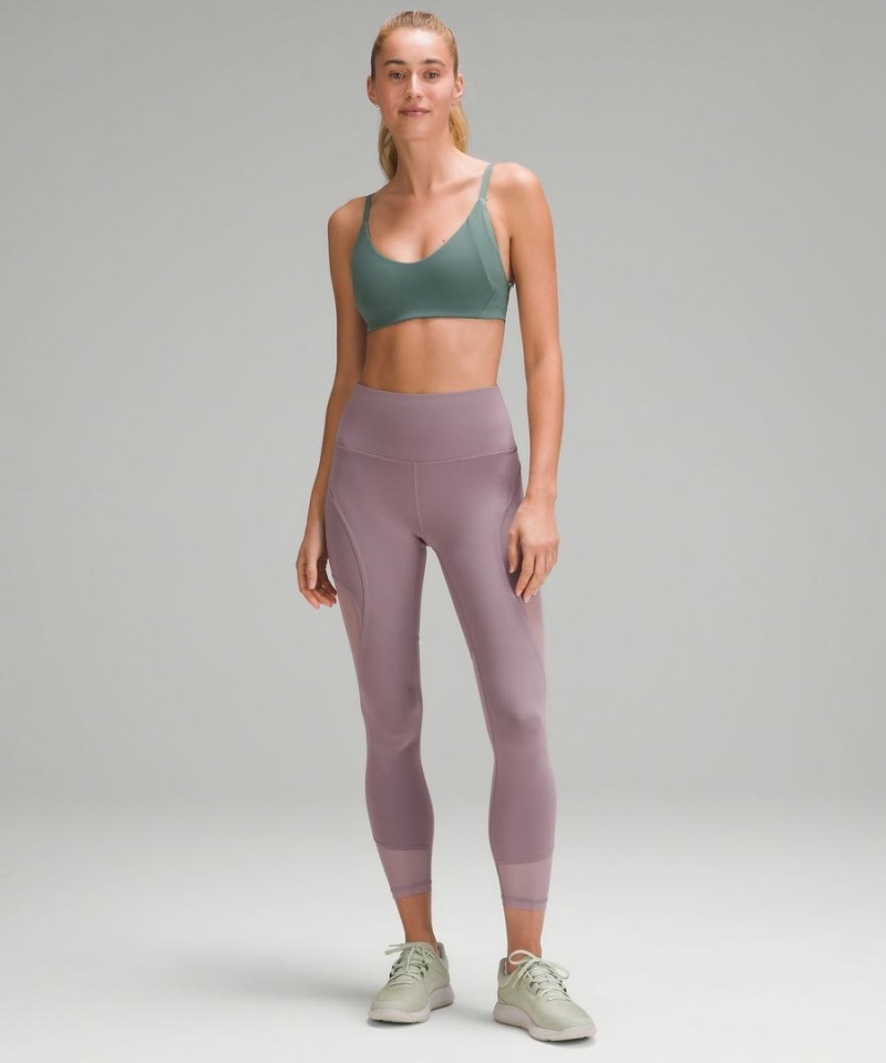 Lululemon Everlux with Mesh Train Bra B/C Cup Sport BH Dam Mörkgröna Sverige | IENDFK439