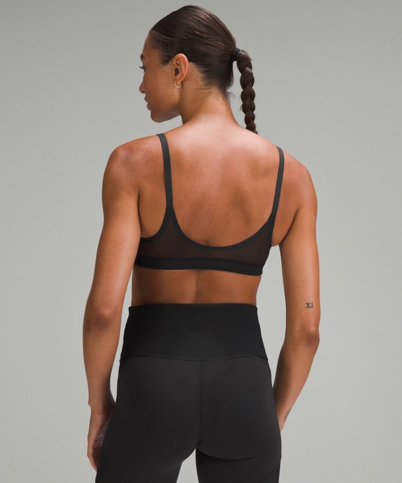 Lululemon Everlux with Mesh Train Bra B/C Cup Sport BH Dam Svarta Sverige | COHWDT780
