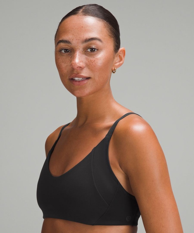 Lululemon Everlux with Mesh Train Bra B/C Cup Sport BH Dam Svarta Sverige | COHWDT780