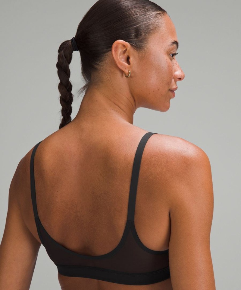 Lululemon Everlux with Mesh Train Bra B/C Cup Sport BH Dam Svarta Sverige | COHWDT780