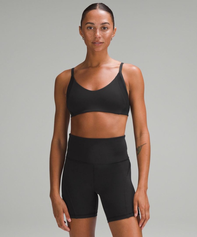 Lululemon Everlux with Mesh Train Bra B/C Cup Sport BH Dam Svarta Sverige | COHWDT780
