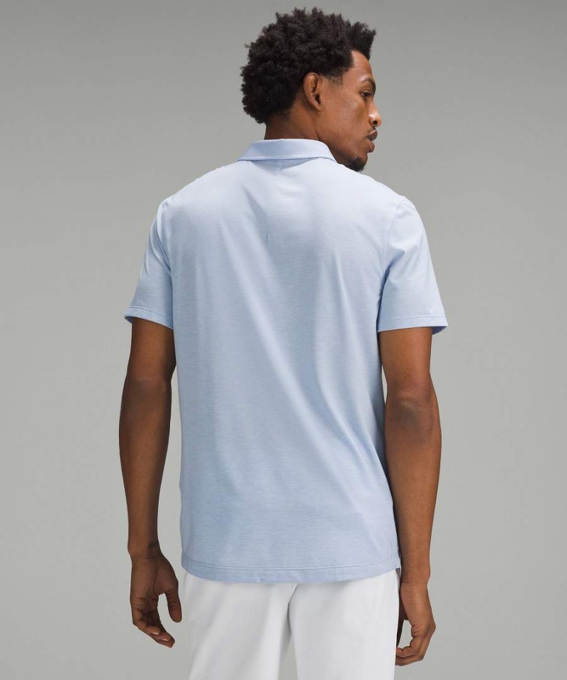 Lululemon Evolution Korta-Sleeve Piketröja Herr Blå Beige Sverige | IPLBUK627