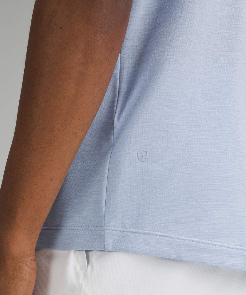 Lululemon Evolution Korta-Sleeve Piketröja Herr Blå Beige Sverige | IPLBUK627