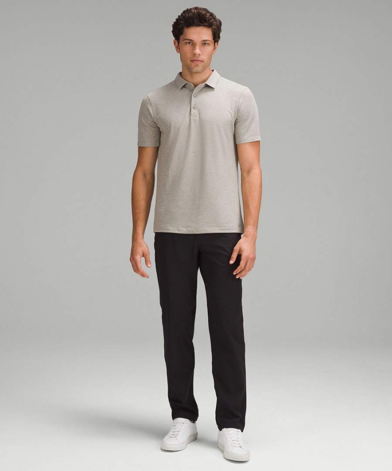 Lululemon Evolution Pique Korta-Sleeve Piketröja Herr Grå Sverige | TEXMKF741