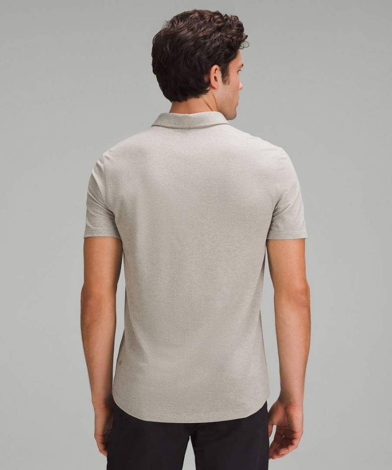 Lululemon Evolution Pique Korta-Sleeve Piketröja Herr Grå Sverige | TEXMKF741