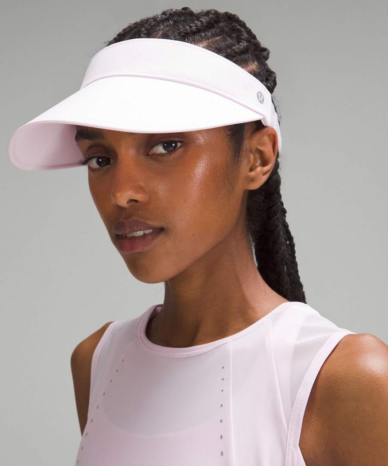 Lululemon Fast Paced Breda Band Löpar Visor Hatt Dam Rosa Sverige | WGMXIZ036