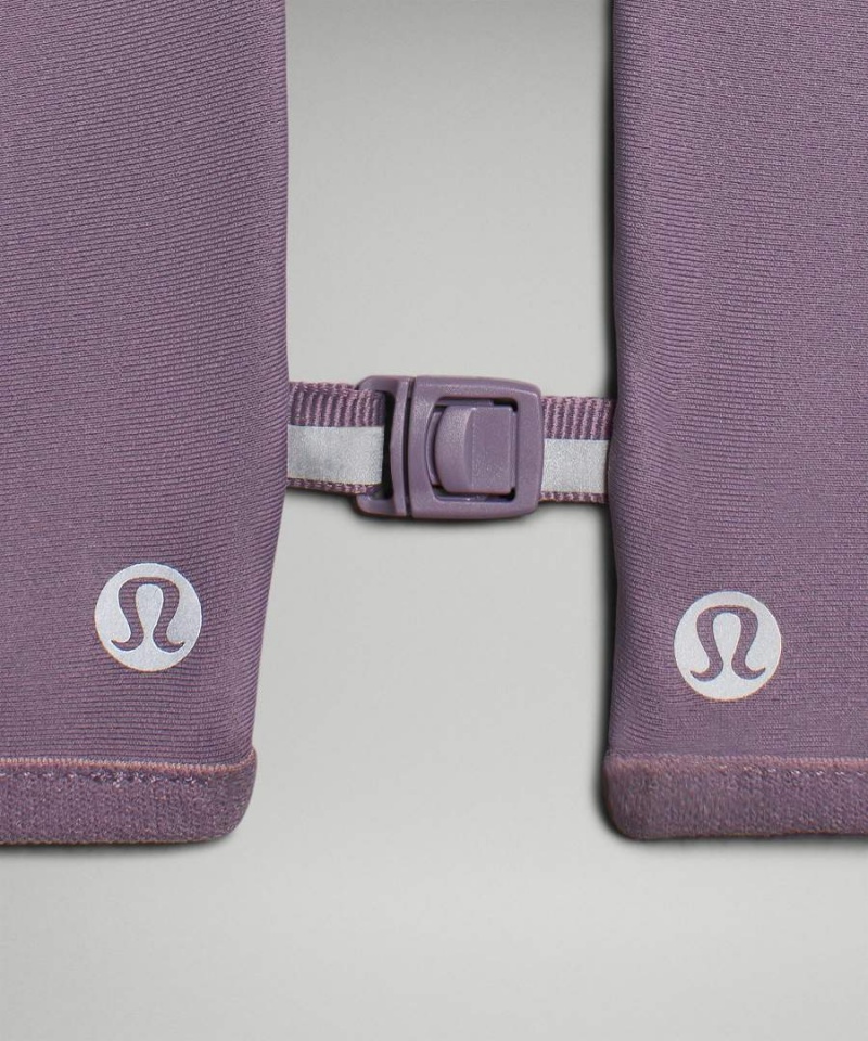 Lululemon Fast and Free Fleece Löpar Handskar Herr Lila Grå Svarta Sverige | NICGMA489