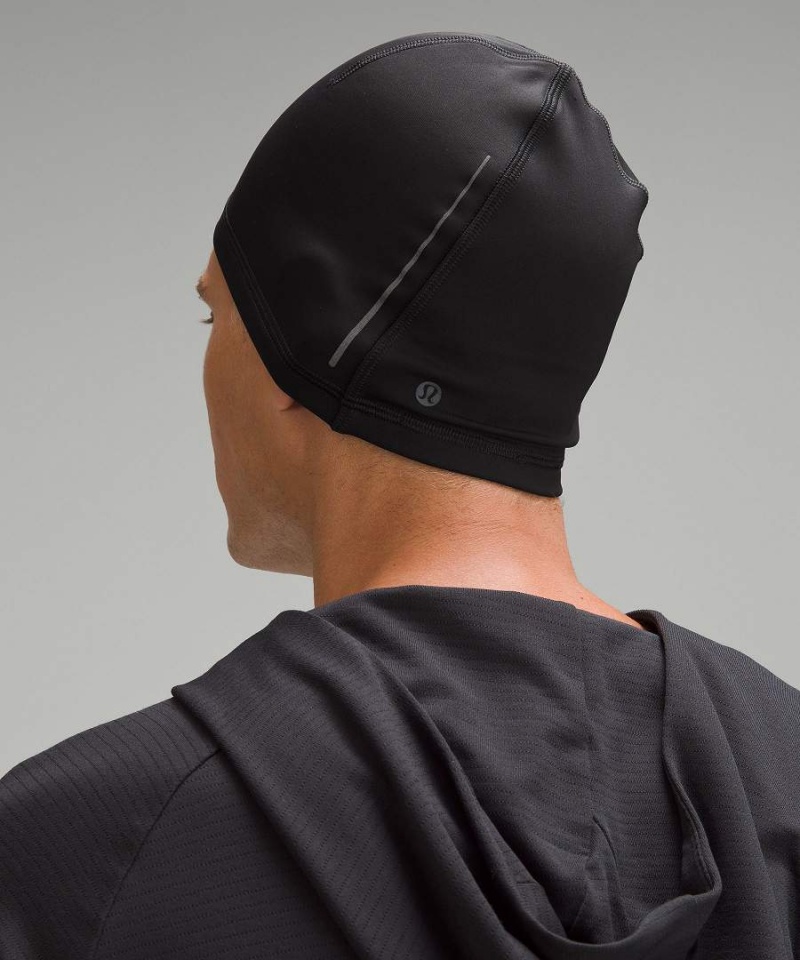 Lululemon Fast and Free Fleece Löpar Mössa Herr Svarta Sverige | XVJWRQ943