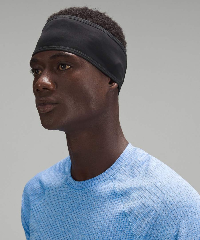 Lululemon Fast and Free Fleece Löpar Öronvärmare Dam Svarta Sverige | DGWOCV432