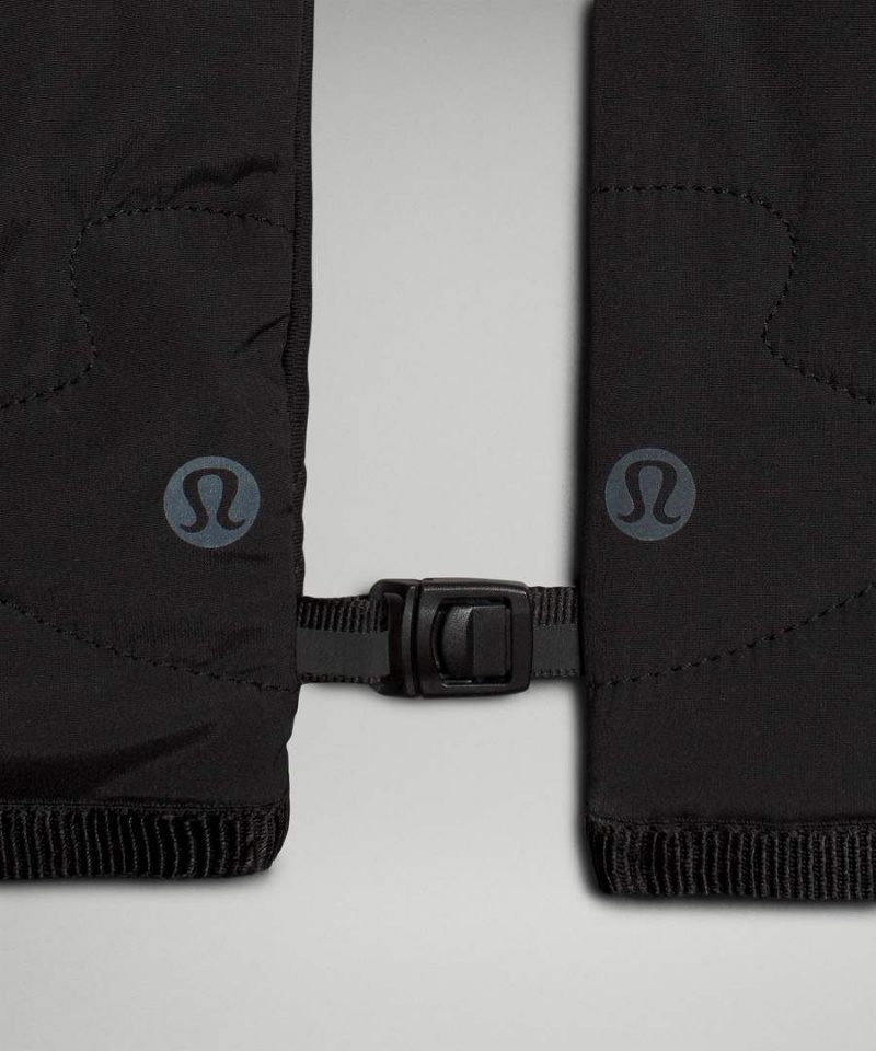 Lululemon Fast and Free Fodrade Löpar Handskar Dam Svarta Sverige | YWZDUG389