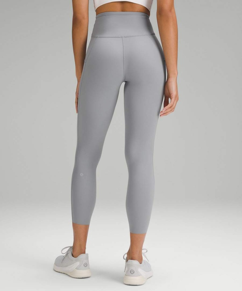 Lululemon Fast and Free High-Rise 25” Pockets Updated Tights Dam Grå Sverige | AISLXK764