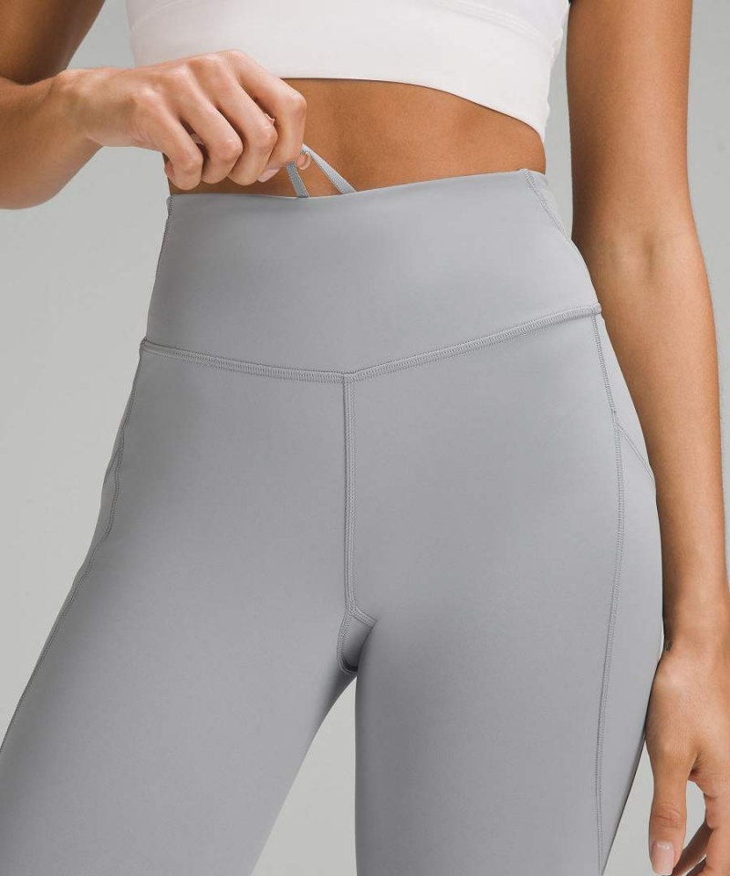 Lululemon Fast and Free High-Rise 25” Pockets Updated Tights Dam Grå Sverige | AISLXK764