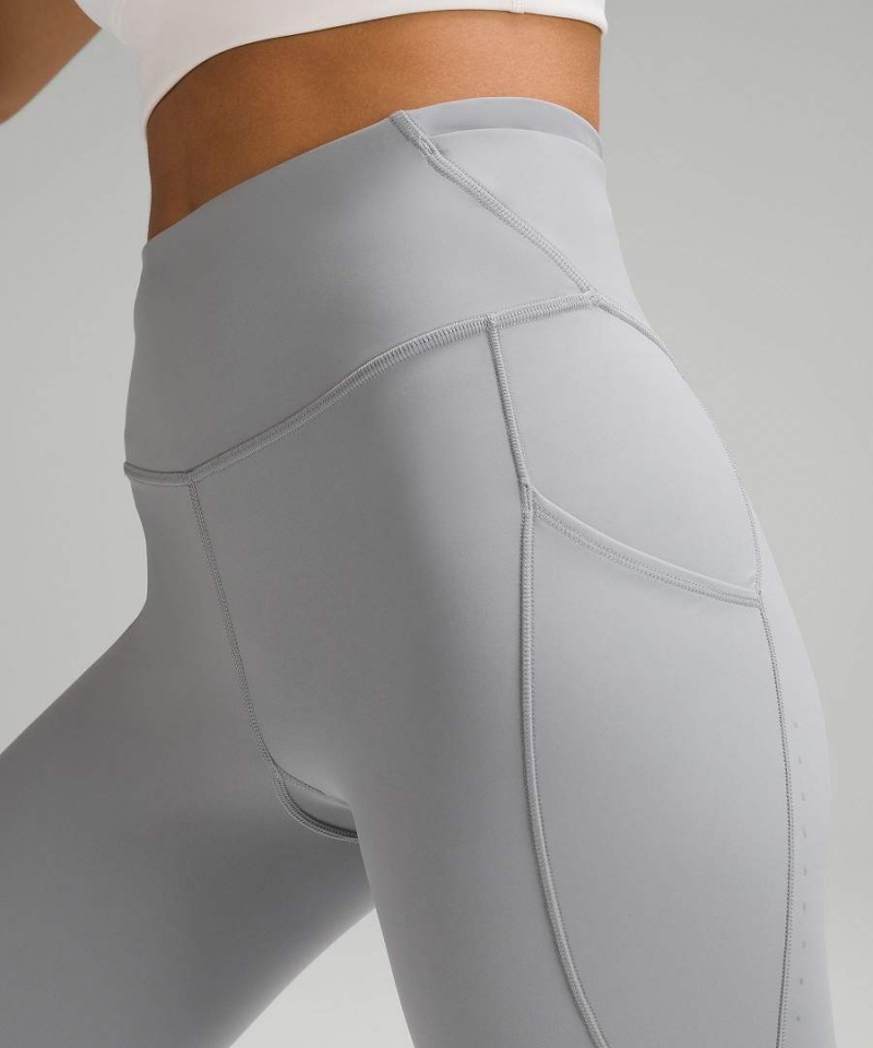 Lululemon Fast and Free High-Rise 25” Pockets Updated Tights Dam Grå Sverige | AISLXK764