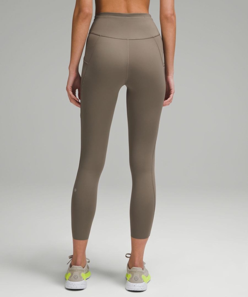 Lululemon Fast and Free High-Rise 25” Pockets Updated Tights Dam Grå Sverige | LYXSMO132