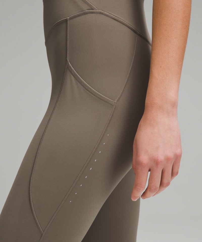 Lululemon Fast and Free High-Rise 25” Pockets Updated Tights Dam Grå Sverige | LYXSMO132