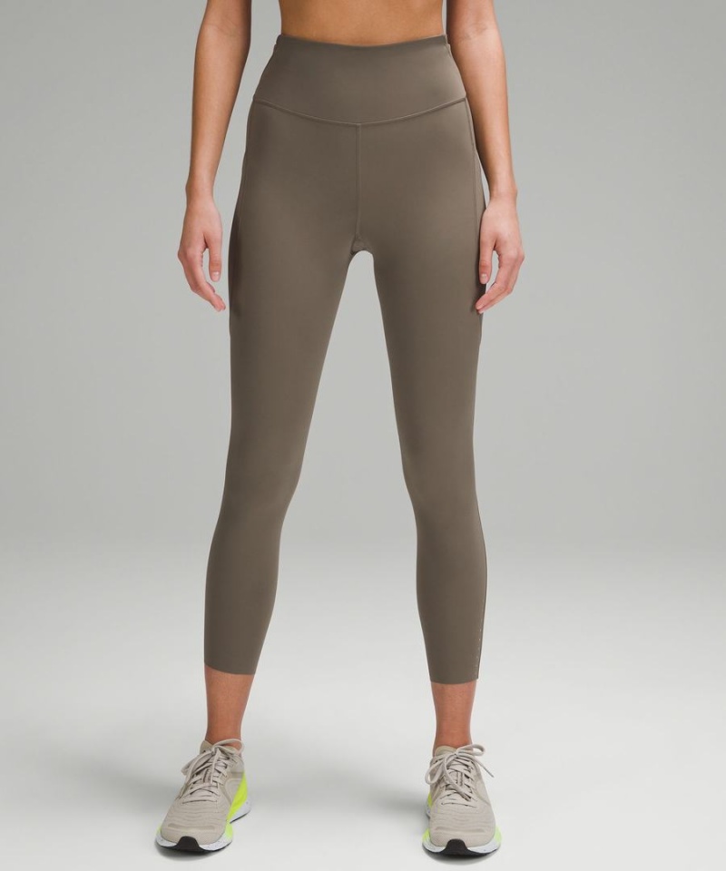 Lululemon Fast and Free High-Rise 25” Pockets Updated Tights Dam Grå Sverige | LYXSMO132