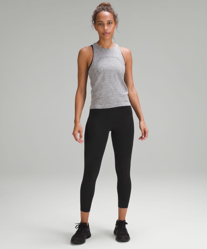 Lululemon Fast and Free High-Rise 25” Pockets Updated Tights Dam Svarta Sverige | FNBKLC398