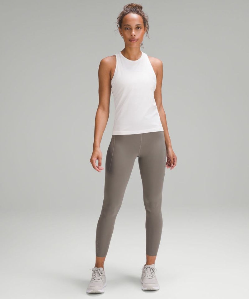 Lululemon Fast and Free High-Rise 25” Pockets Updated Tights Dam Mörkgrå Sverige | JRVQIX138