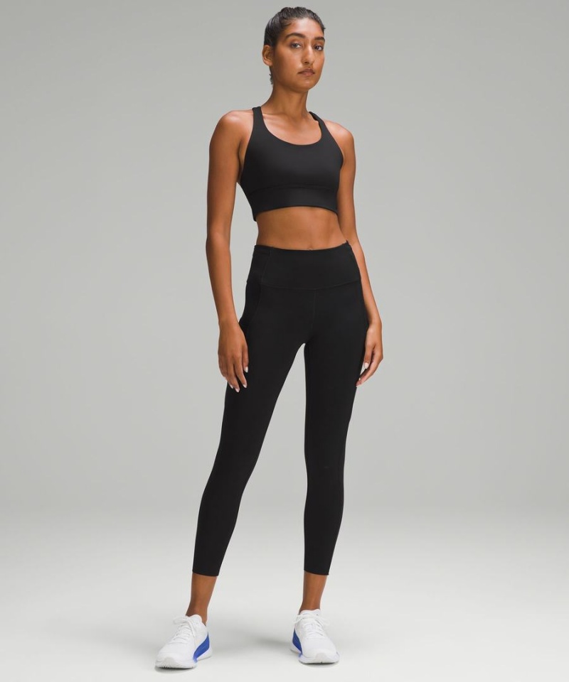 Lululemon Fast and Free High-Rise 25” Tights Dam Svarta Sverige | XSYPGR854