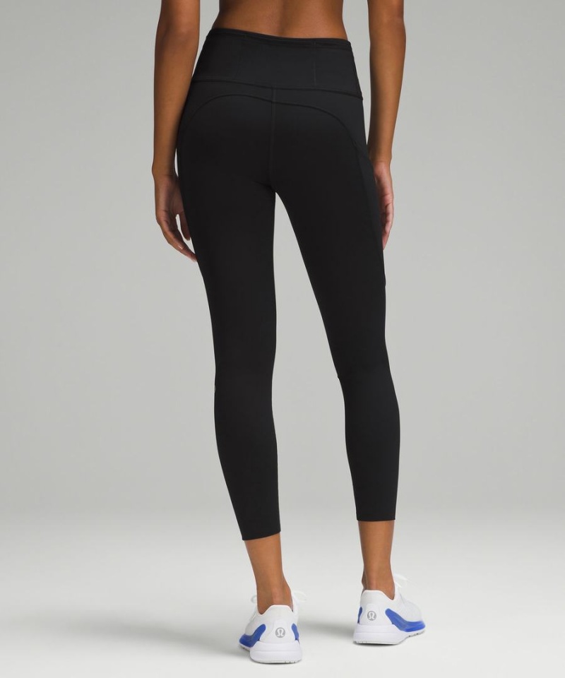 Lululemon Fast and Free High-Rise 25” Tights Dam Svarta Sverige | XSYPGR854