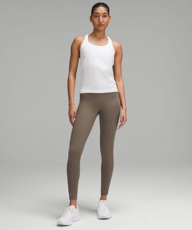 Lululemon Fast and Free High-Rise 28” Pockets Updated Tights Dam Grå Sverige | AISWLU651