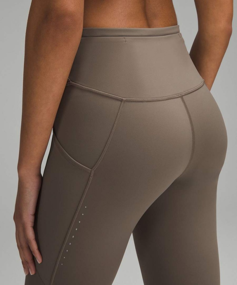 Lululemon Fast and Free High-Rise 28” Pockets Updated Tights Dam Grå Sverige | AISWLU651