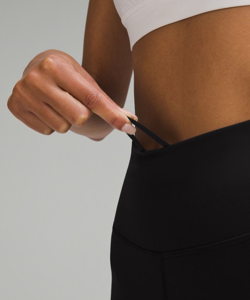 Lululemon Fast and Free High-Rise Crop with Pockets 19 Tights Dam Svarta Sverige | IDETKW964