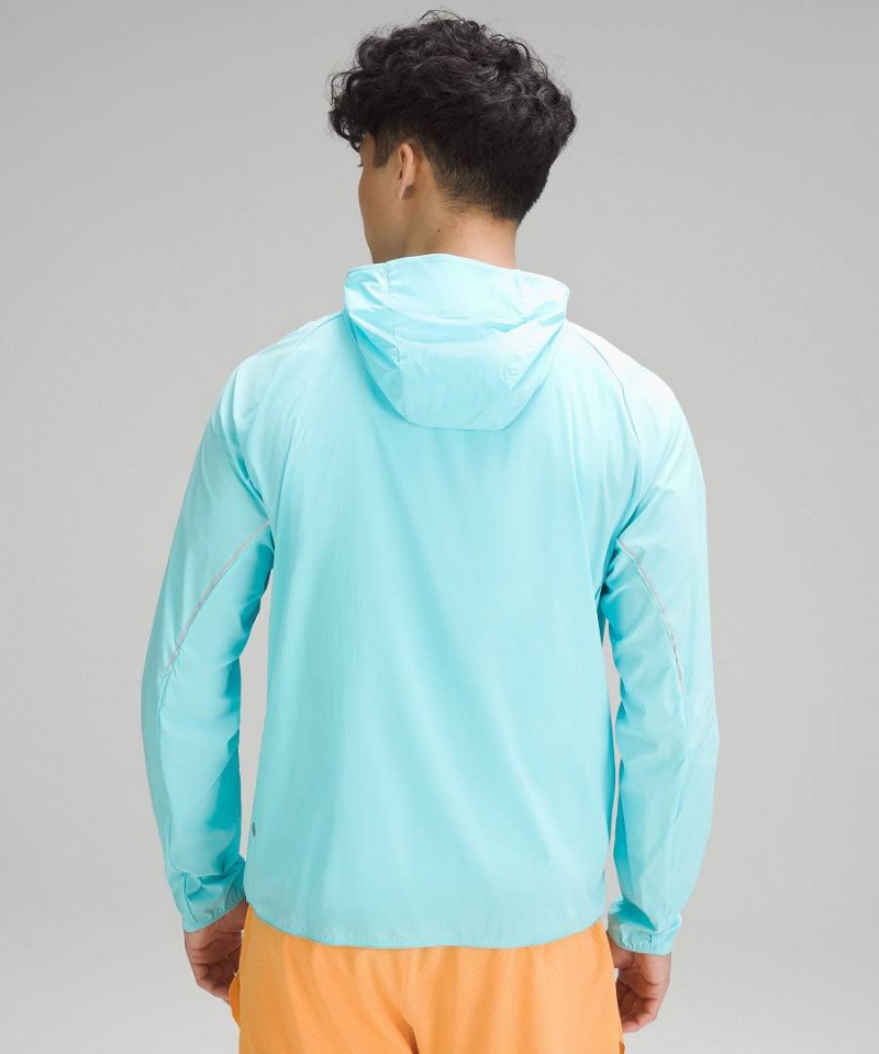 Lululemon Fast and Free Jackor Herr Blå Sverige | QGTDMK563